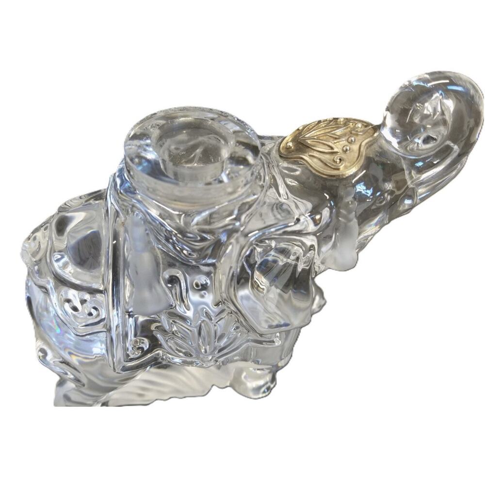 Lenox Lead Crystal Elephant Candlestick Holders Pair - Picture 6 of 8